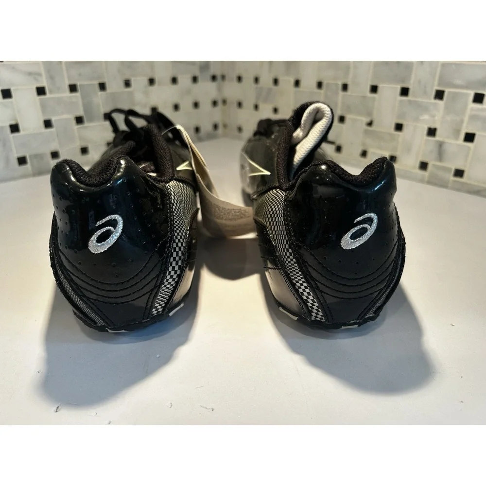 ASICS Hypersprint Track Shoes Spikes Mens 13 Black‎ Sprint/Running **NWT